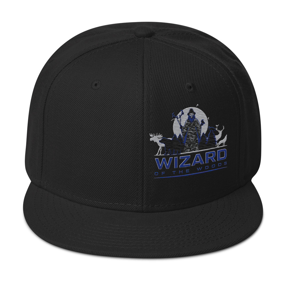 Blue Wizard Snapback Hat - WIZARD OF THE WOODS