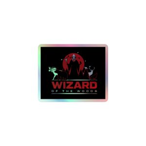 Red Wiz Holographic stickers
