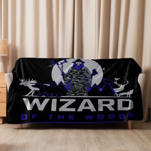 Blue wiz Sherpa blanket