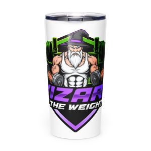 WIZARD OF THE WEIGHTS Tapered stainless steel tumbler
