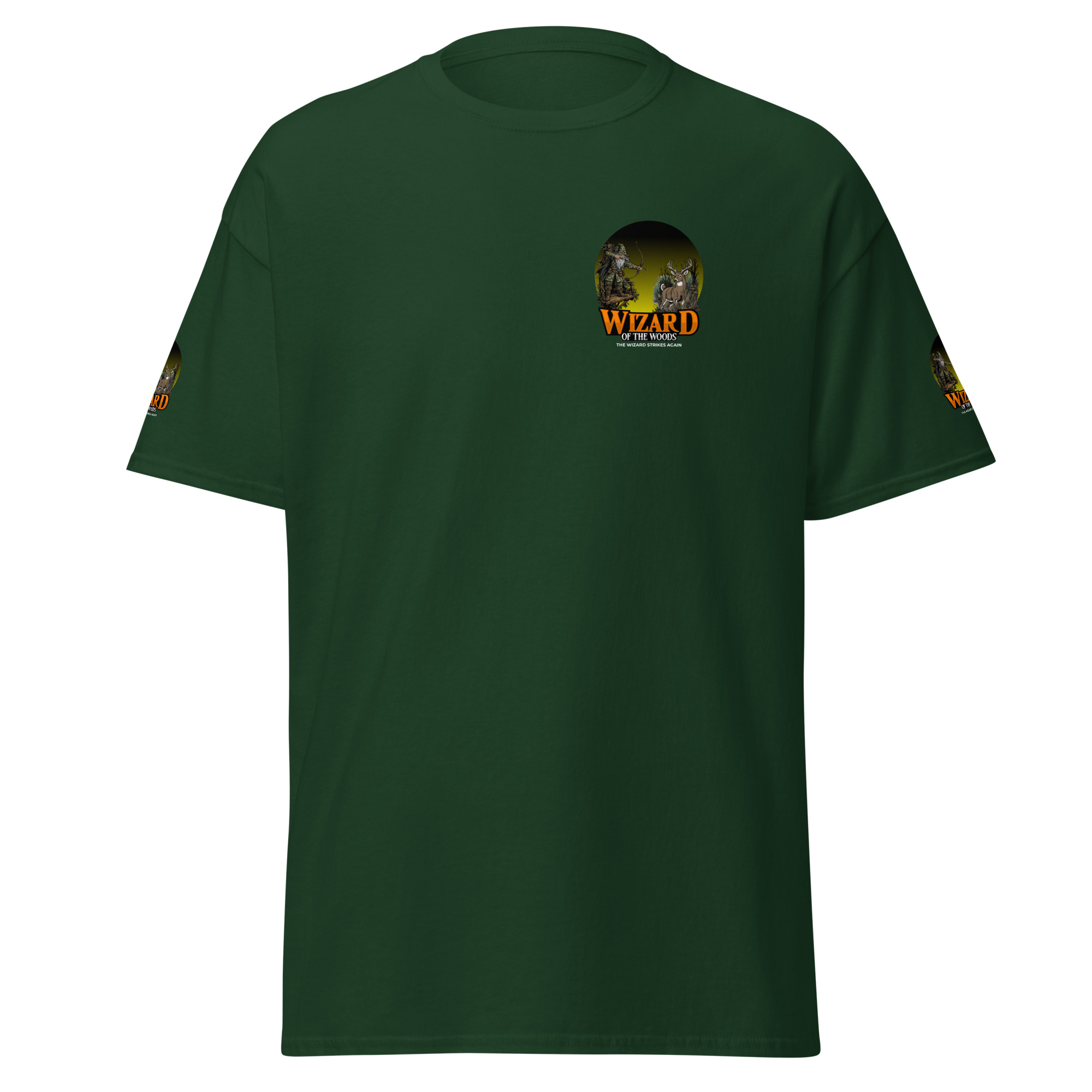 unisex-classic-tee-forest-green-front-69f11f21157fe.jpg