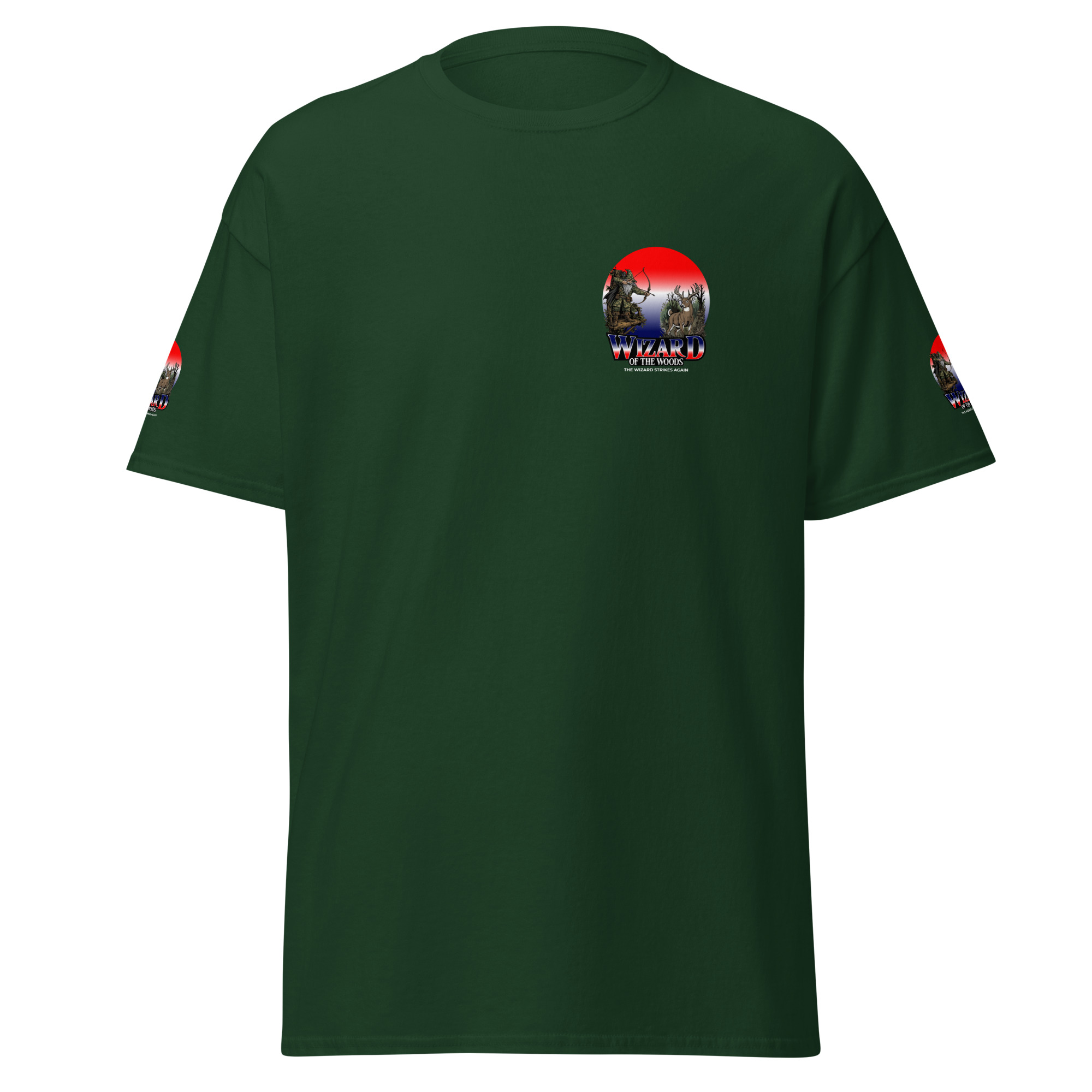 unisex-classic-tee-forest-green-front-69f11fe922af2.jpg