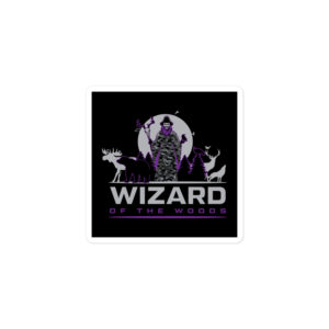 Purple wiz Bubble-free stickers