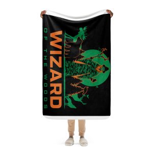 Green wiz Sherpa blanket