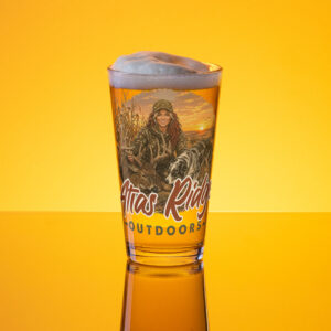 little reds Shaker pint glass