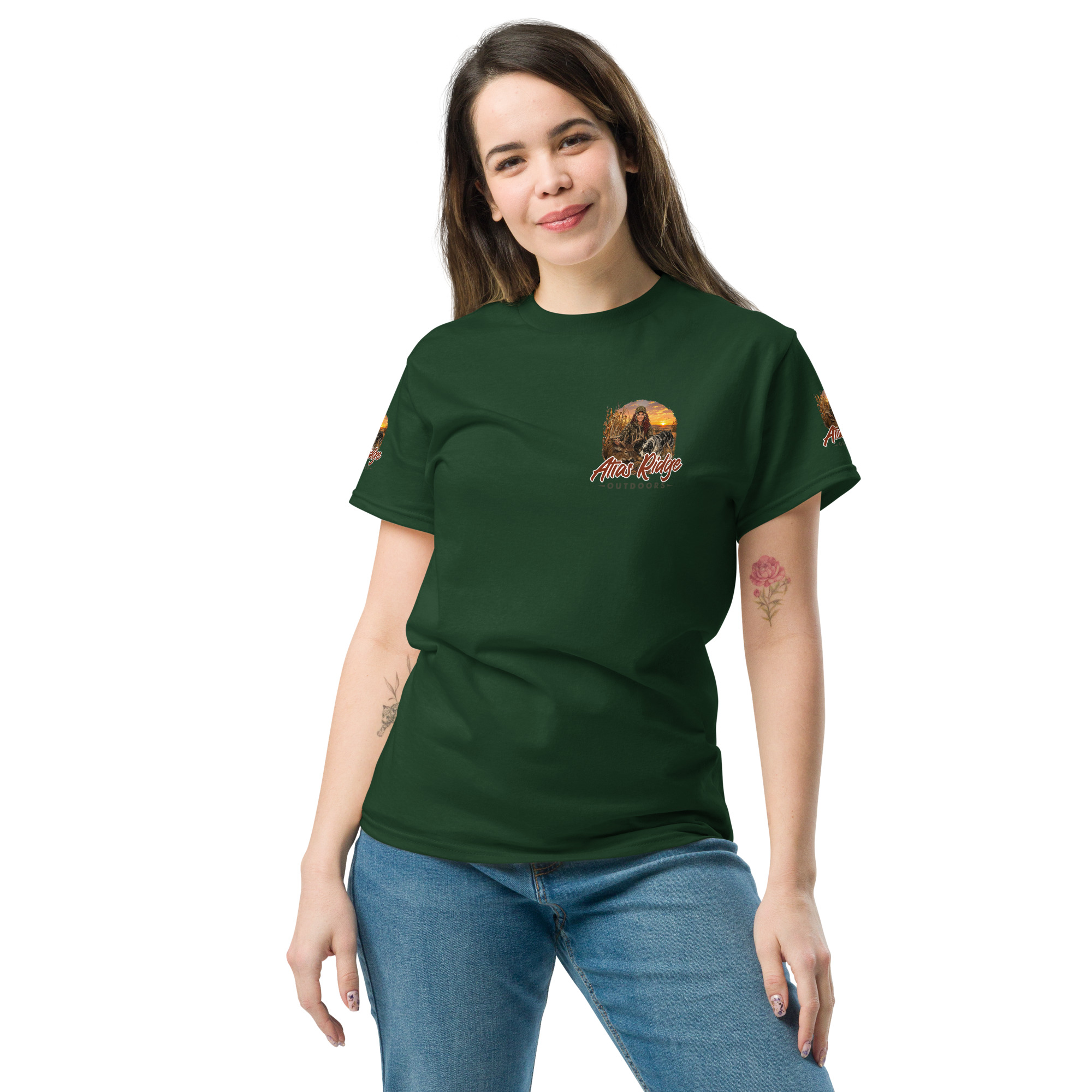 unisex-classic-tee-forest-green-front-6a4d983179a91.jpg