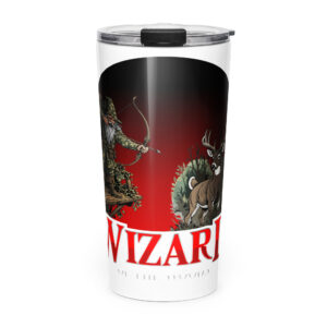 Red Traditional Wiz Tapered stainless steel tumbler
